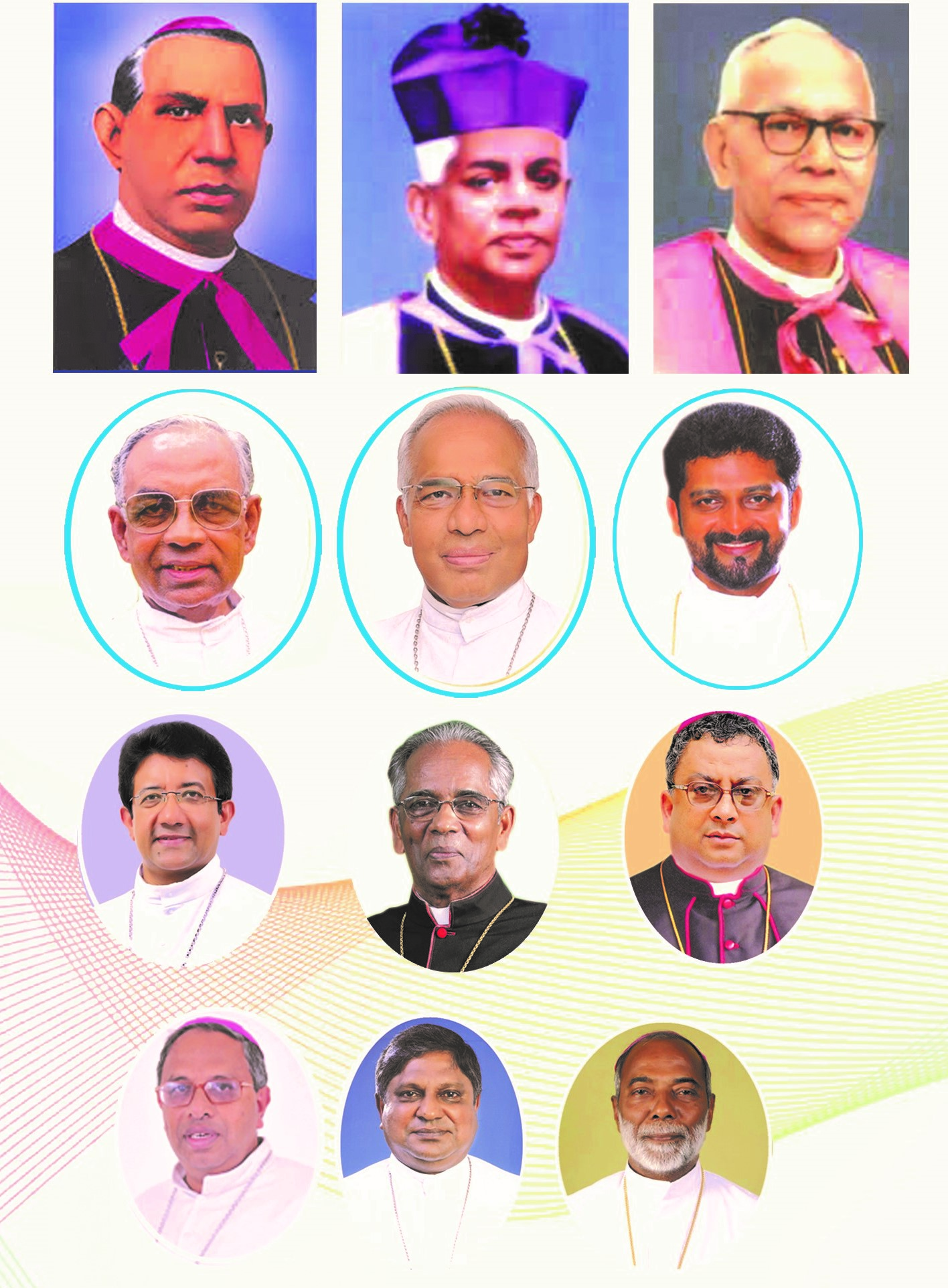 Photos of the bishops of the Knanaya Community