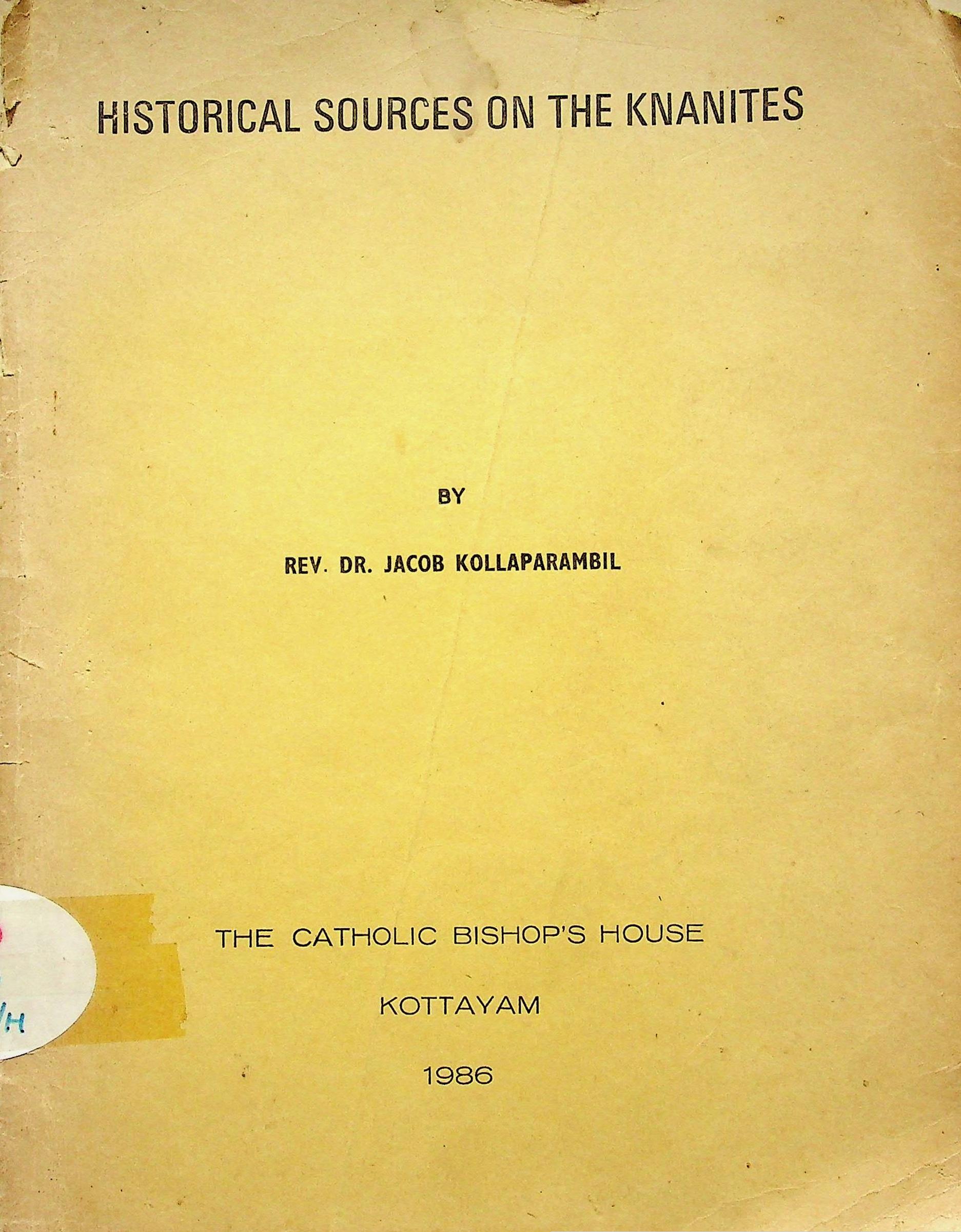 Historical Sources on the Knanites