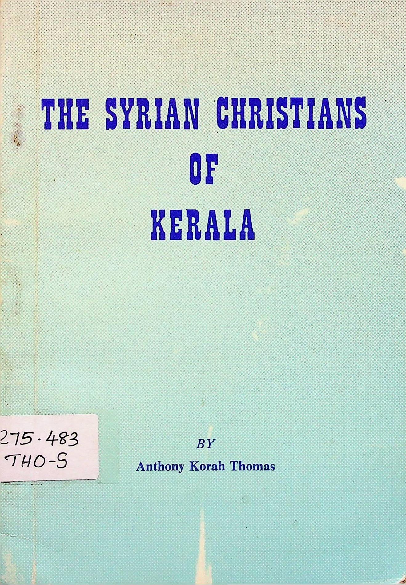 The Syrian Christians of Kerala