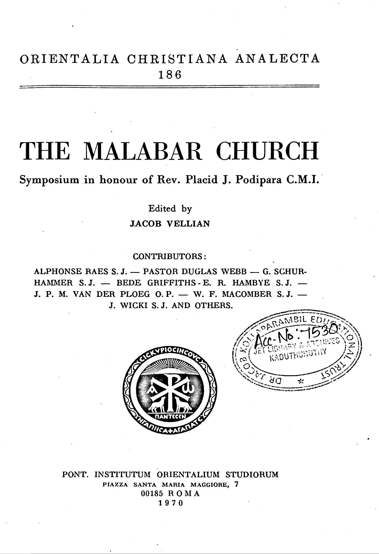 The Malabar Church
